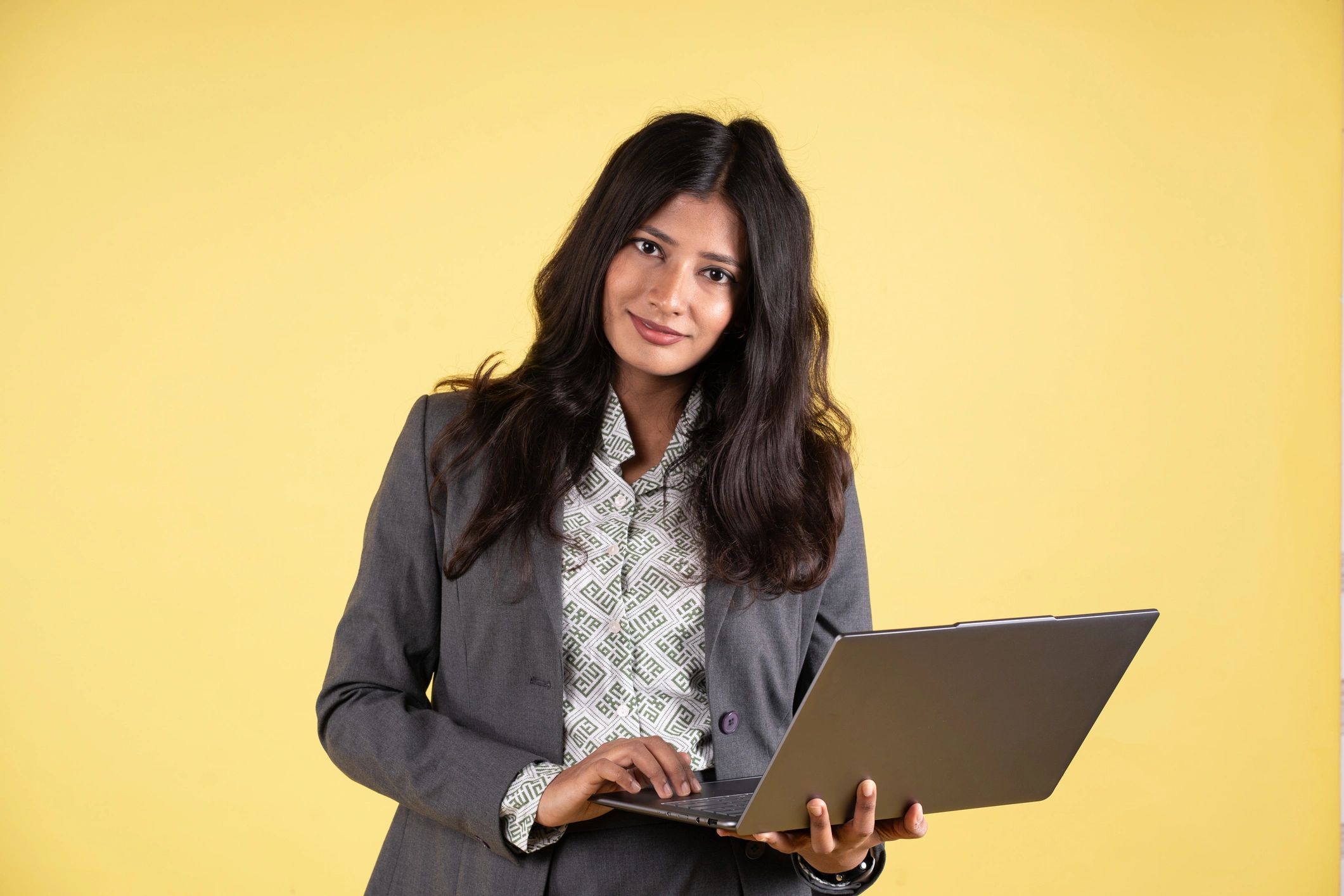Professional educator using a laptop